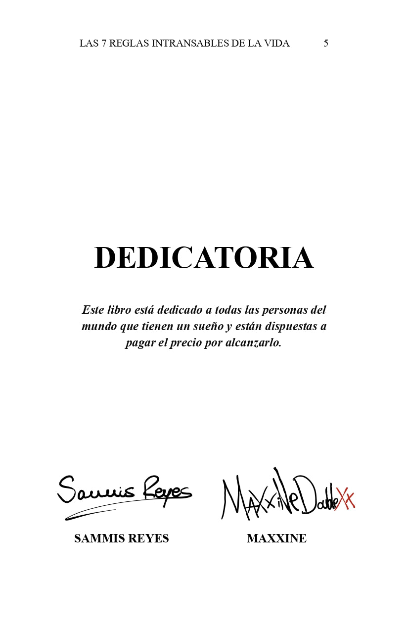 Las 7 reglas intransables de la vida - E book